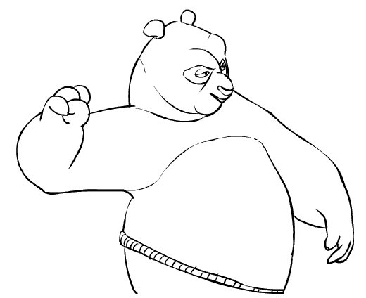 Dibujo para colorear: Kung Fu Panda (Películas de animación) #73450 - Dibujos para Colorear e Imprimir Gratis