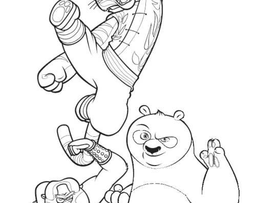 Dibujo para colorear: Kung Fu Panda (Películas de animación) #73469 - Dibujos para Colorear e Imprimir Gratis