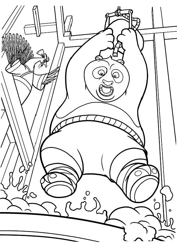 Dibujo para colorear: Kung Fu Panda (Películas de animación) #73489 - Dibujos para Colorear e Imprimir Gratis