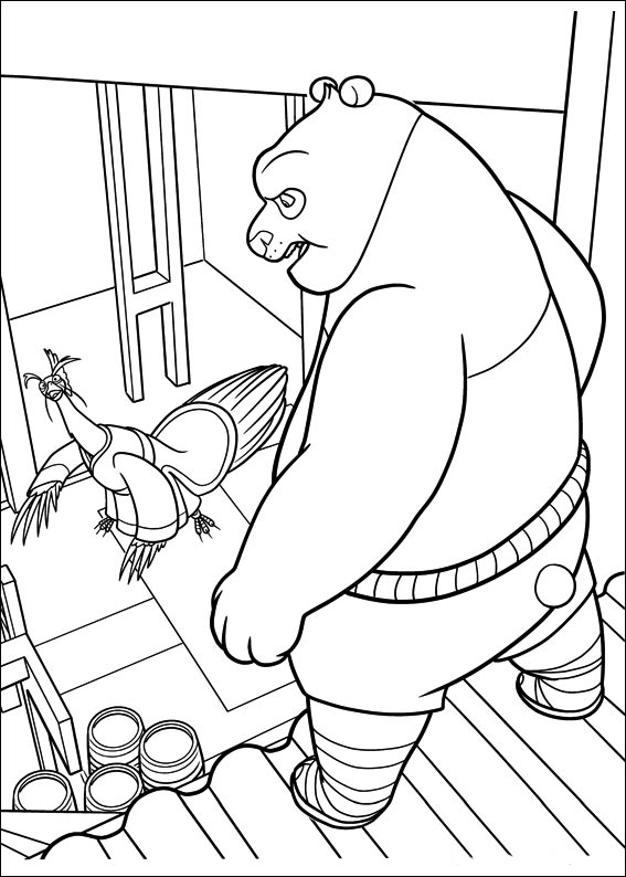 Dibujo para colorear: Kung Fu Panda (Películas de animación) #73501 - Dibujos para Colorear e Imprimir Gratis