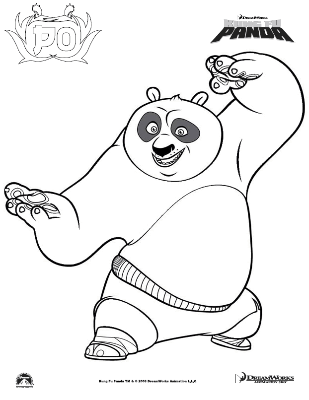 Dibujo para colorear: Kung Fu Panda (Películas de animación) #73541 - Dibujos para Colorear e Imprimir Gratis