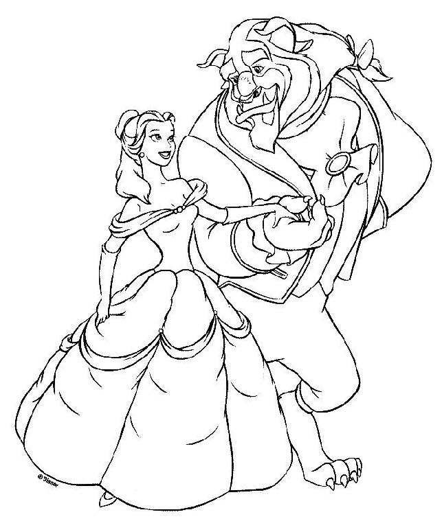Dibujo gratuito La Bella y la Bestia #130884 de la coleccion Películas de Animación para imprimir