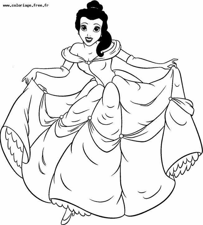 Dibujo gratuito La Bella y la Bestia #130890 de la coleccion Películas de Animación para imprimir