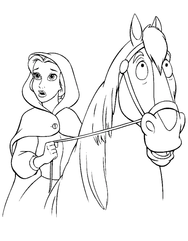 Dibujo gratuito La Bella y la Bestia #130955 de la coleccion Películas de Animación para imprimir