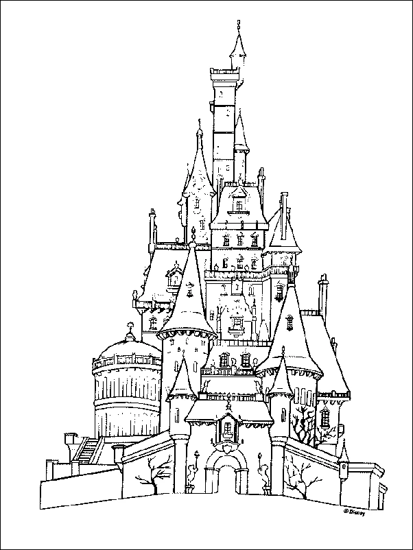 Dibujo gratuito La Bella y la Bestia #130973 de la coleccion Películas de Animación para imprimir