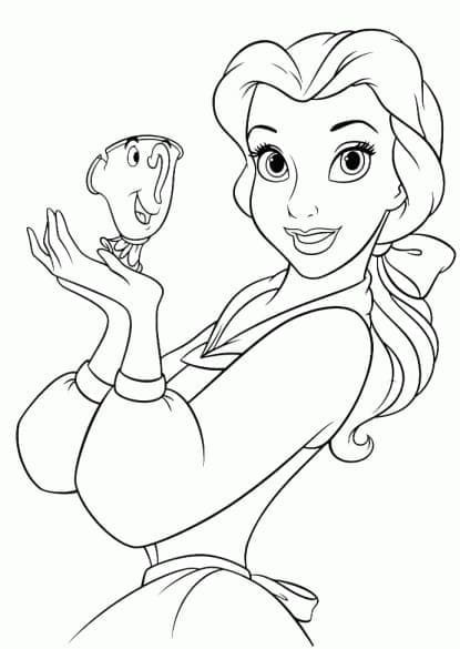 Dibujo gratuito La Bella y la Bestia #182127 de la coleccion Películas de Animación para imprimir