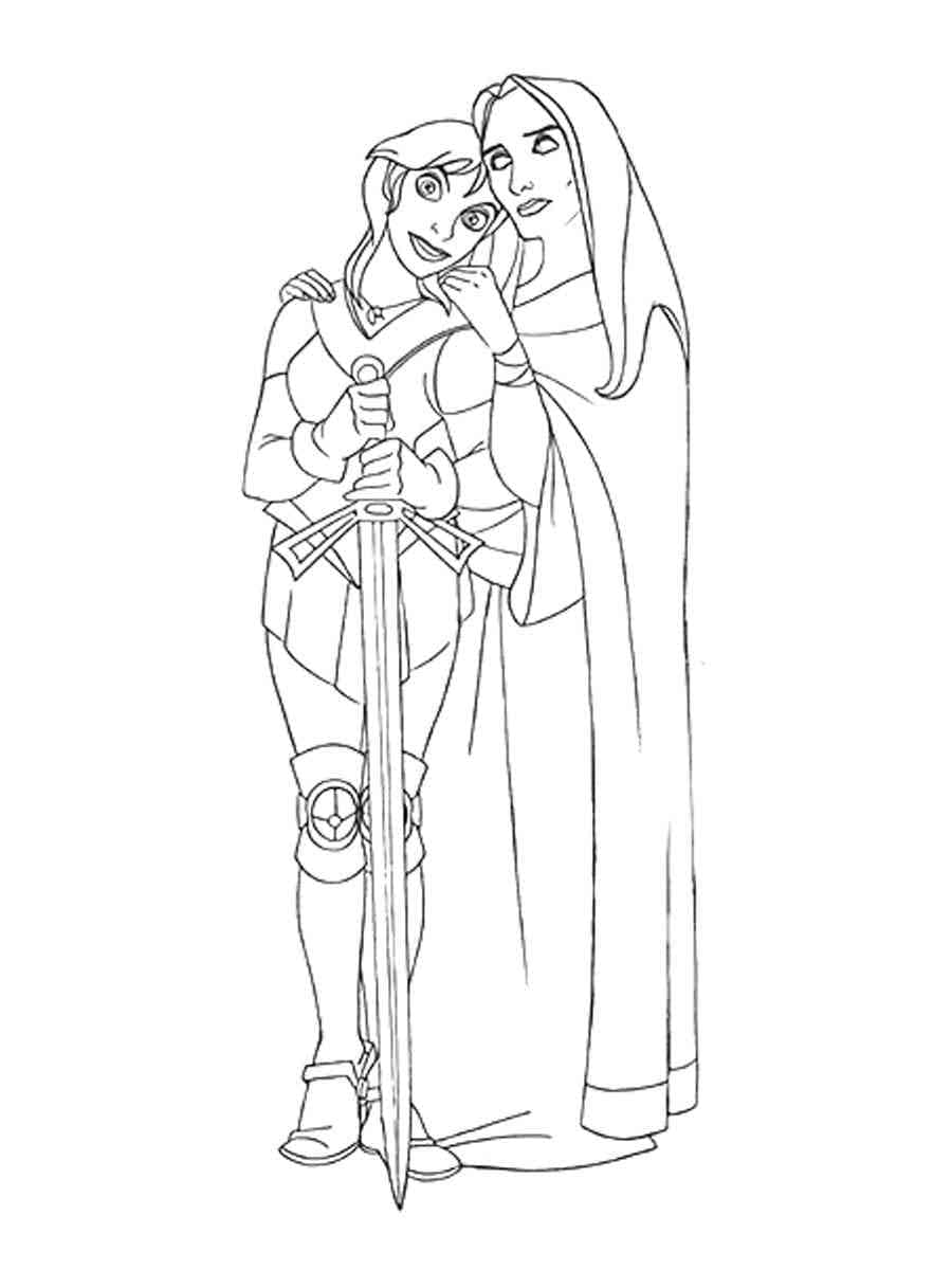 Dibujo para colorear: La Espada Mágica (Películas de Animación) #191949 - Dibujos para Colorear e Imprimir Gratis