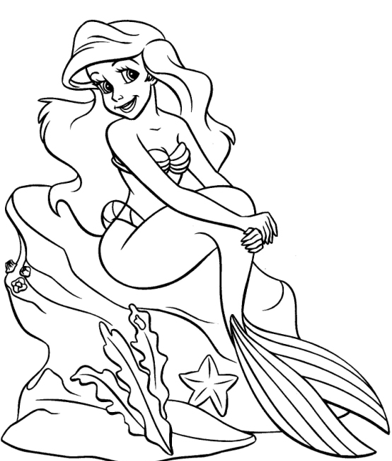 Dibujo para colorear: La Sirenita (Películas de animación) #127306 - Dibujos para Colorear e Imprimir Gratis