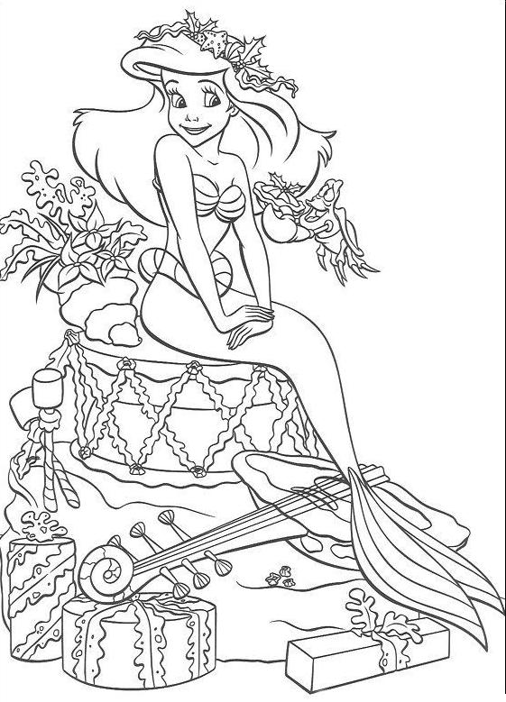 Dibujo para colorear: La Sirenita (Películas de animación) #127332 - Dibujos para Colorear e Imprimir Gratis