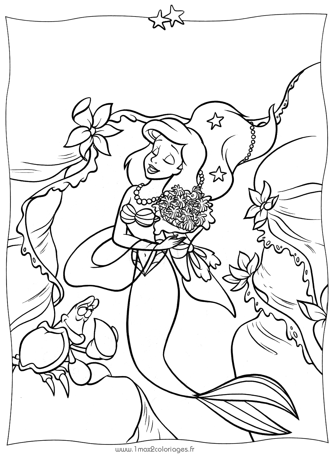 Dibujo para colorear: La Sirenita (Películas de animación) #127336 - Dibujos para Colorear e Imprimir Gratis