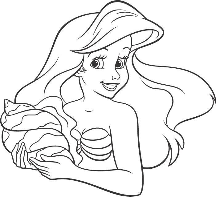 Dibujo para colorear: La Sirenita (Películas de animación) #127506 - Dibujos para Colorear e Imprimir Gratis