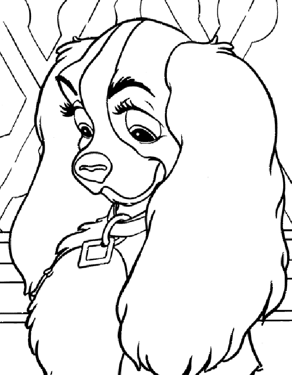 Dibujo para colorear: Lady and the Tramp (Películas de animación) #133329 - Dibujos para Colorear e Imprimir Gratis