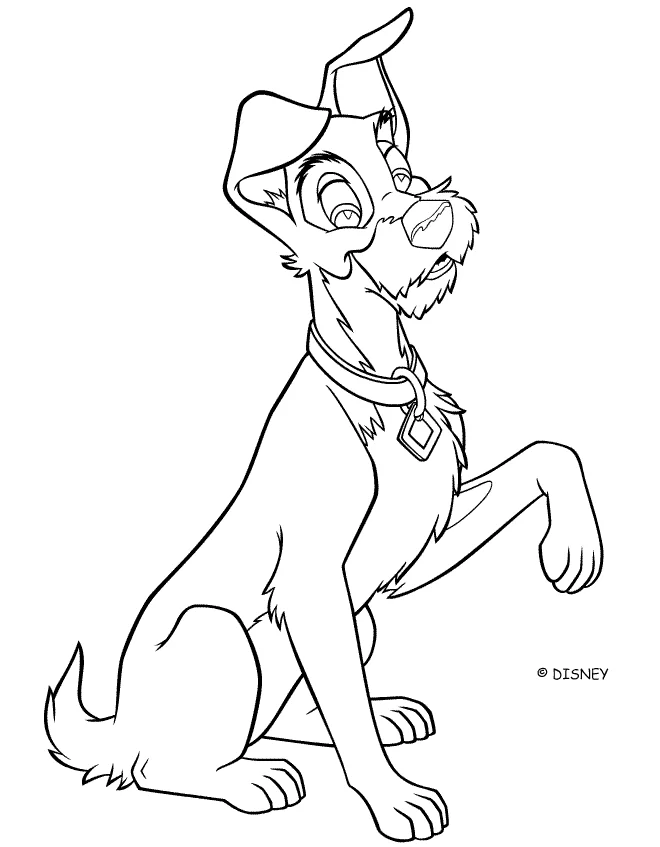 Dibujo gratuito Lady y the Tramp #133224 de la coleccion Películas de Animación para imprimir