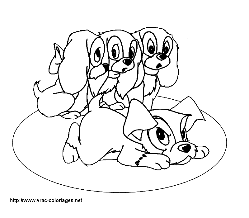 Dibujo gratuito Lady y the Tramp #133234 de la coleccion Películas de Animación para imprimir