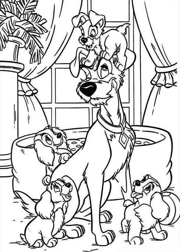 Dibujo gratuito Lady y the Tramp #133433 de la coleccion Películas de Animación para imprimir