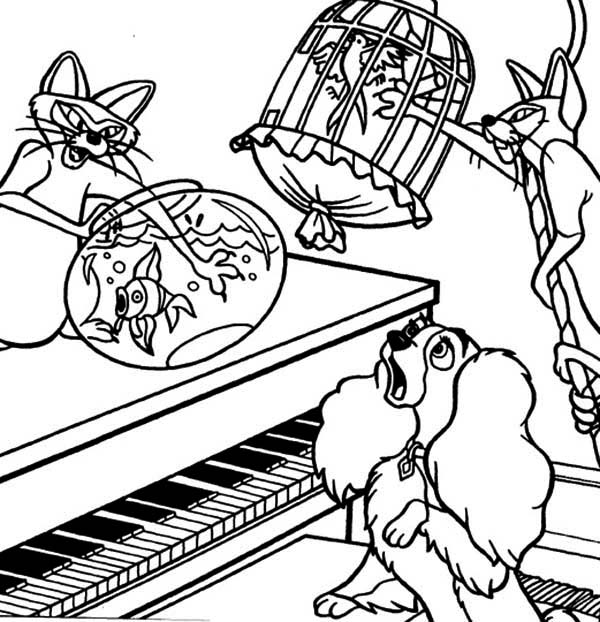 Dibujo gratuito Lady y the Tramp #133443 de la coleccion Películas de Animación para imprimir