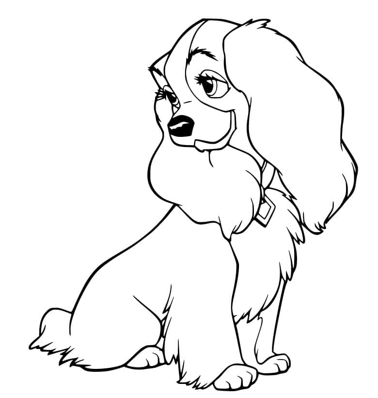 Dibujo gratuito Lady y the Tramp #206464 de la coleccion Películas de Animación para imprimir