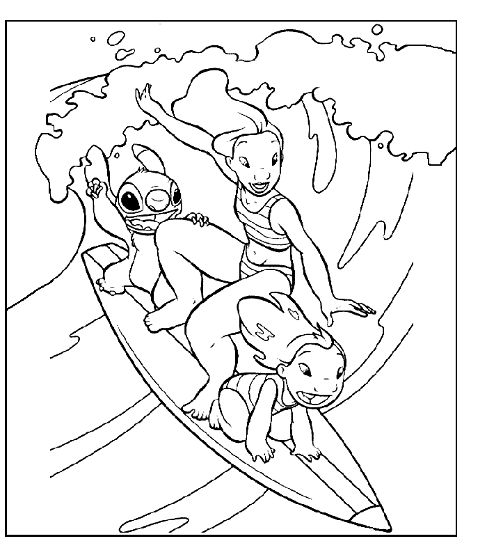 Dibujo para colorear: Lilo & Stitch (Películas de animación) #44895 - Dibujos para Colorear e Imprimir Gratis