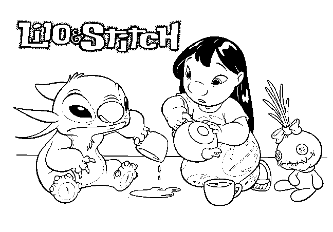Dibujos de Lilo & Stitch #45072 (Películas de animación) para colorear –  Páginas imprimibles gratis