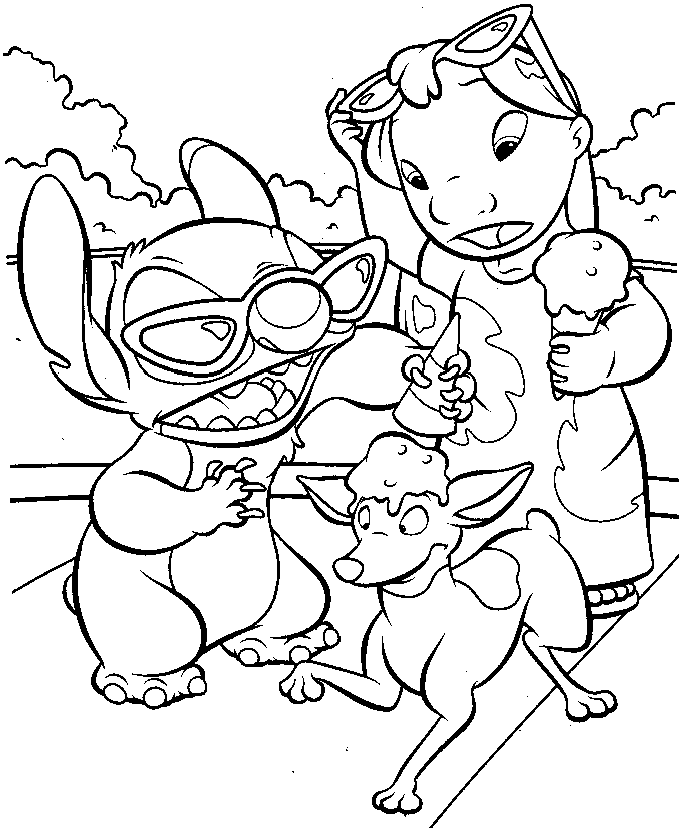 Dibujo para colorear: Lilo y Stitch (Películas de Animación) #44897 - Dibujos para Colorear e Imprimir Gratis