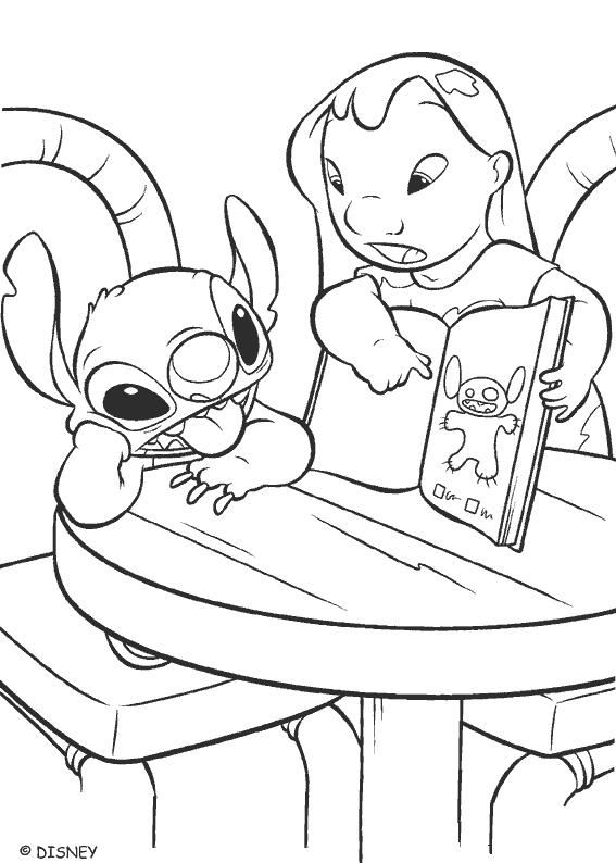 Dibujo gratuito Lilo y Stitch #45033 de la coleccion Películas de Animación para imprimir
