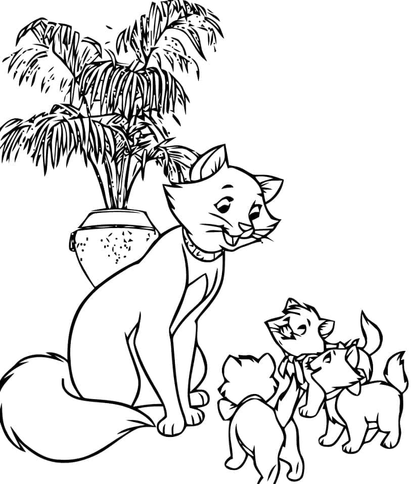 Dibujo gratuito Los Aristogatos #198888 de la coleccion Películas de Animación para imprimir