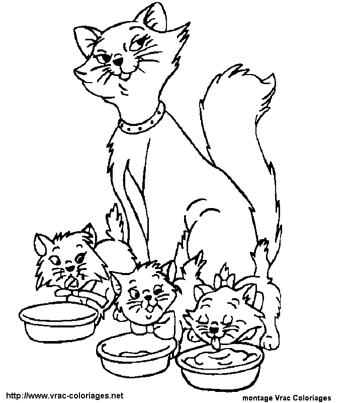 Dibujo para colorear: Los Aristogatos (Películas de Animación) #26864 - Dibujos para Colorear e Imprimir Gratis