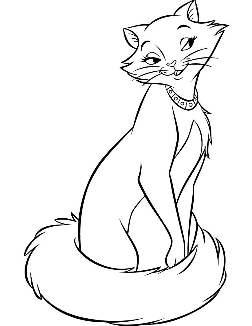 Dibujo para colorear: Los Aristogatos (Películas de Animación) #26930 - Dibujos para Colorear e Imprimir Gratis