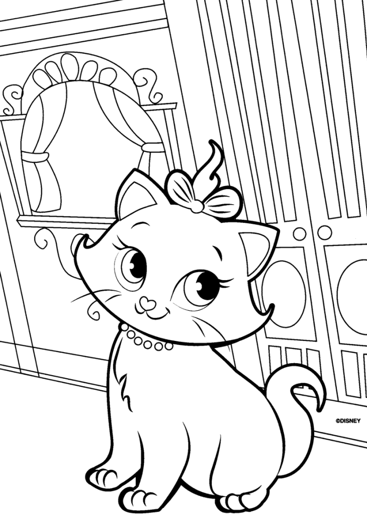 Dibujo para colorear: Los Aristogatos (Películas de Animación) #26952 - Dibujos para Colorear e Imprimir Gratis
