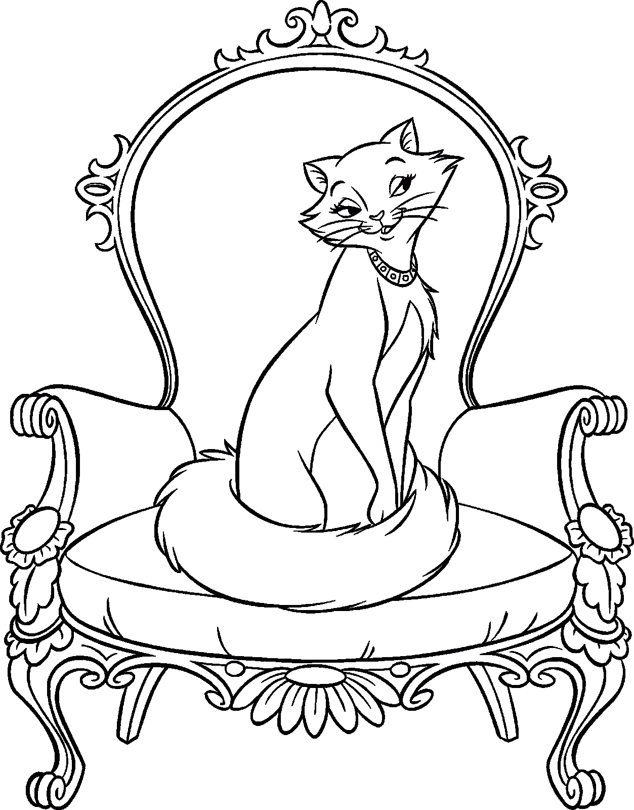 Dibujo para colorear: Los Aristogatos (Películas de Animación) #26953 - Dibujos para Colorear e Imprimir Gratis