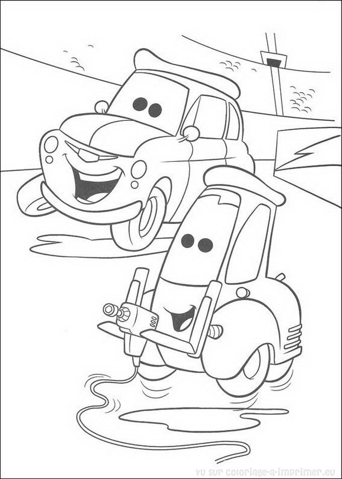 Dibujo gratuito Los Bagnoles (Cars) #132545 de la coleccion Películas de Animación para imprimir