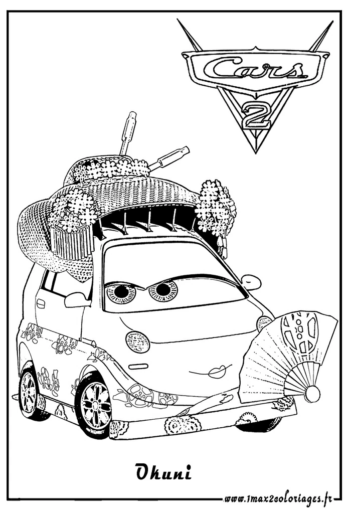 Dibujo gratuito Los Bagnoles (Cars) #132554 de la coleccion Películas de Animación para imprimir