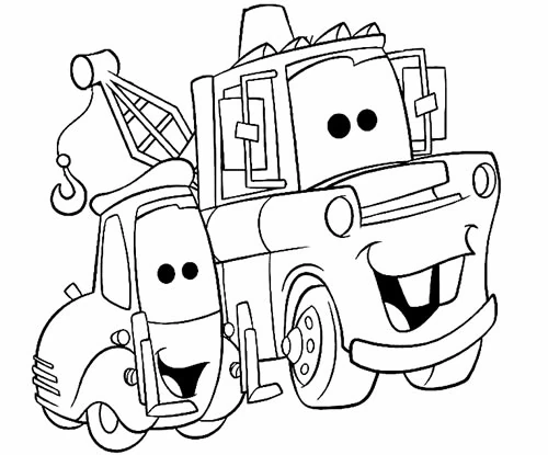 Dibujo para colorear: Los Bagnoles (Cars) (Películas de Animación) #132599 - Dibujos para Colorear e Imprimir Gratis