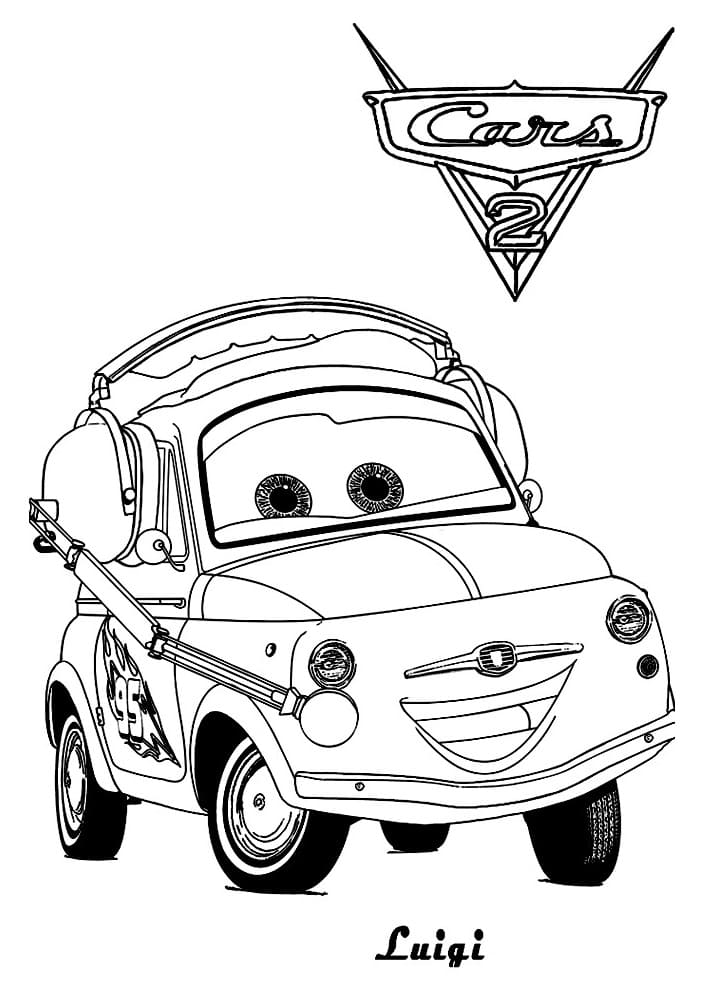Dibujo gratuito Los Bagnoles (Cars) #199859 de la coleccion Películas de Animación para imprimir