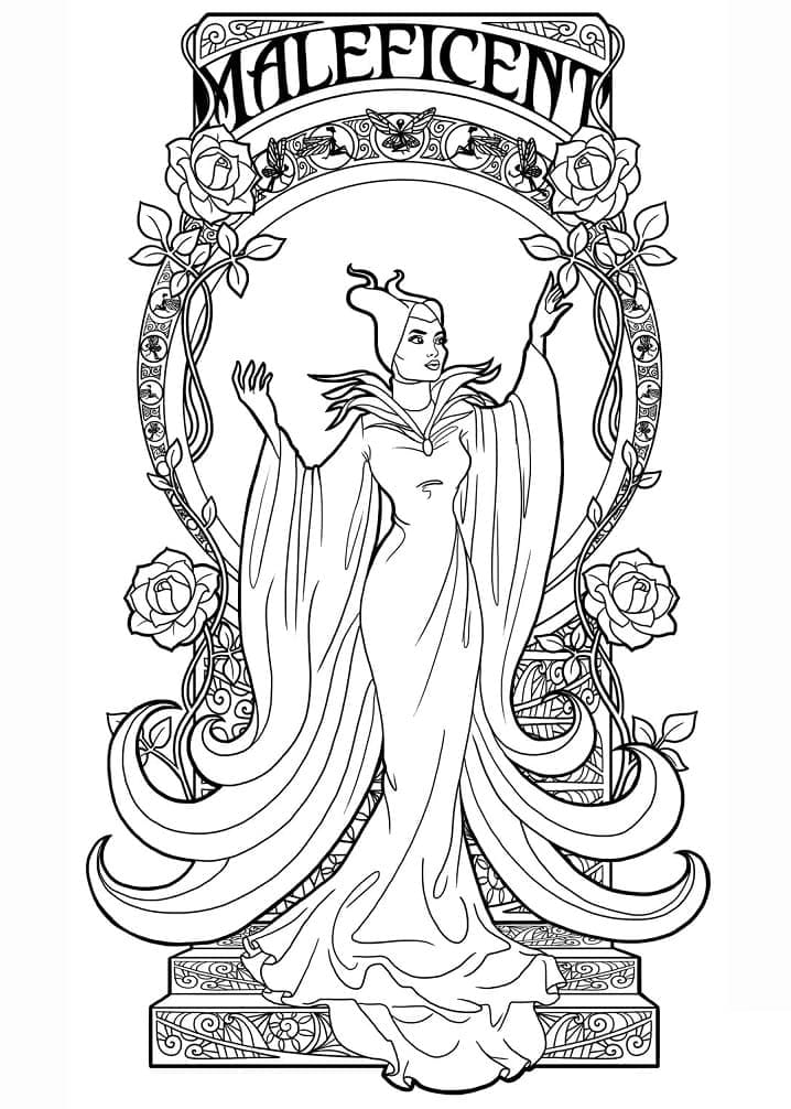Dibujo gratuito Maléfica (Disney) #208929 de la coleccion Películas de Animación para imprimir