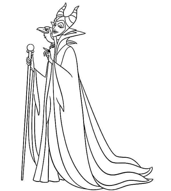 Dibujo gratuito Maléfica (Disney) #208934 de la coleccion Películas de Animación para imprimir