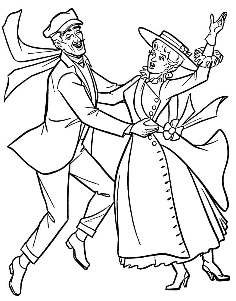 Dibujo gratuito Mary Poppins #204800 de la coleccion Películas de Animación para imprimir