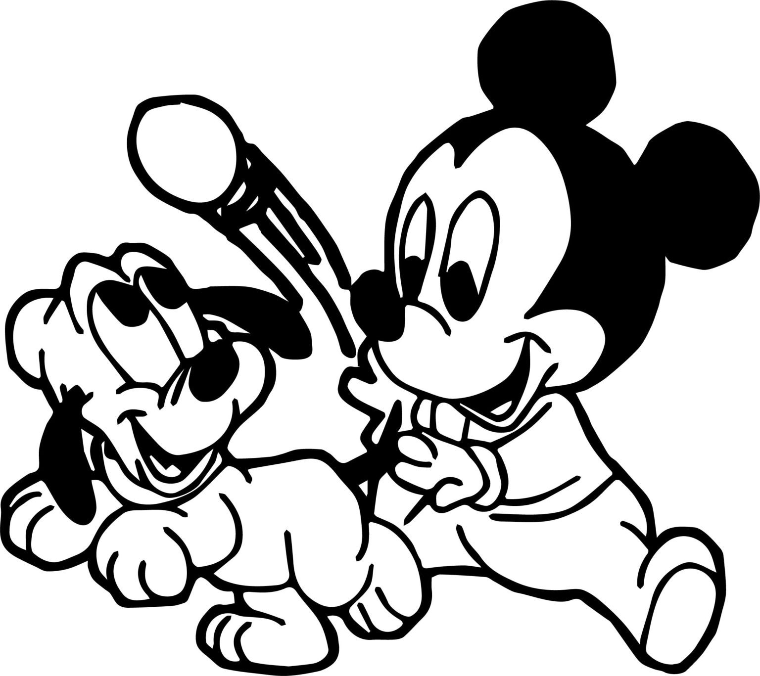 Dibujo para colorear: Mickey (Películas de animación) #170086 - Dibujos para Colorear e Imprimir Gratis