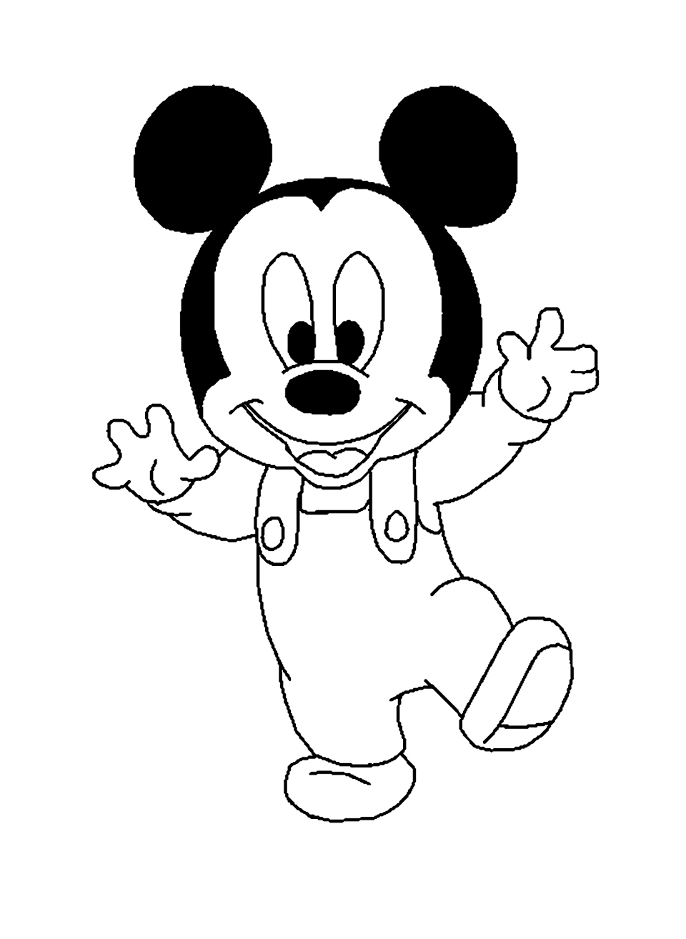 Dibujo para colorear: Mickey (Películas de animación) #170093 - Dibujos para Colorear e Imprimir Gratis