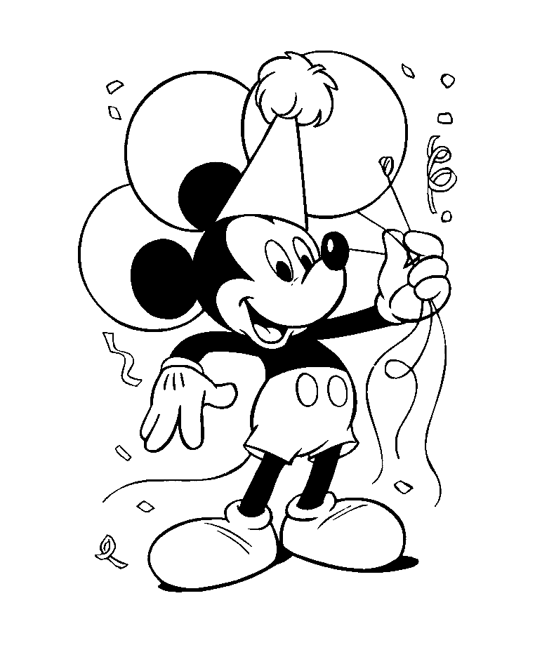 Dibujo para colorear: Mickey (Películas de animación) #170095 - Dibujos para Colorear e Imprimir Gratis