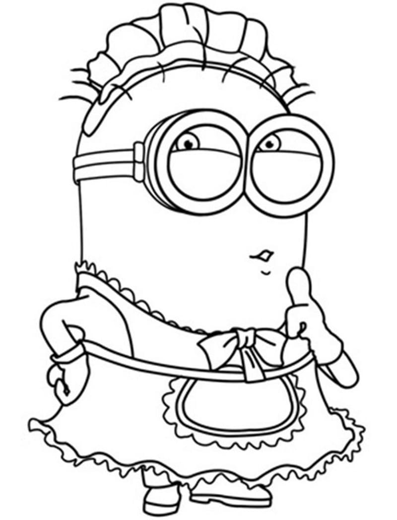 Dibujo gratuito Minion #183404 de la coleccion Películas de Animación para imprimir