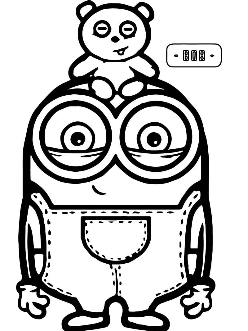 Dibujo gratuito Minion #183414 de la coleccion Películas de Animación para imprimir
