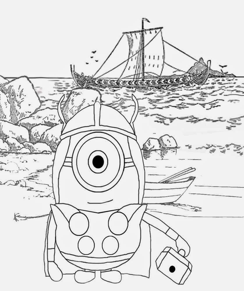 Dibujo para colorear: Minion (Películas de Animación) #183434 - Dibujos para Colorear e Imprimir Gratis
