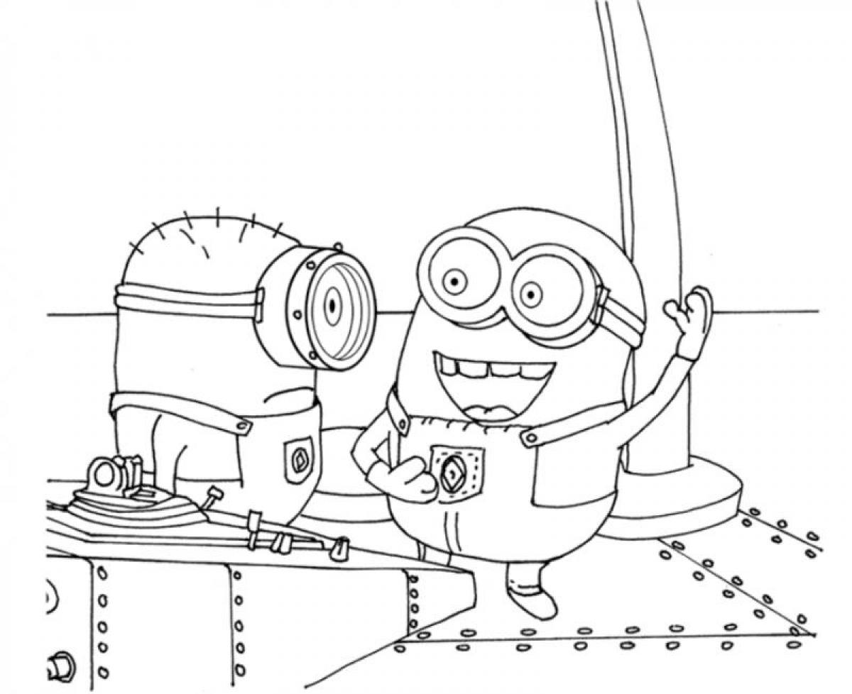 Dibujo para colorear: Minions (Películas de animación) #72110 - Dibujos para Colorear e Imprimir Gratis