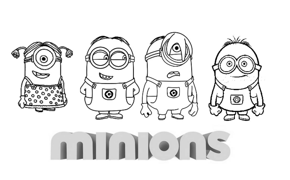 Dibujos de Minions #72212 (Películas de animación) para colorear – Páginas  imprimibles gratis