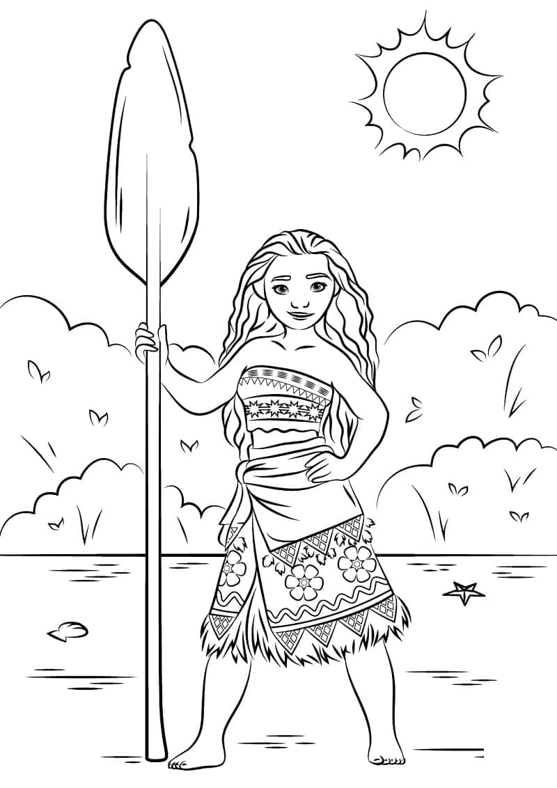Dibujo gratuito Moana #181306 de la coleccion Películas de Animación para imprimir