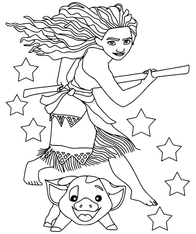 Dibujo para colorear: Moana (Películas de Animación) #181331 - Dibujos para Colorear e Imprimir Gratis