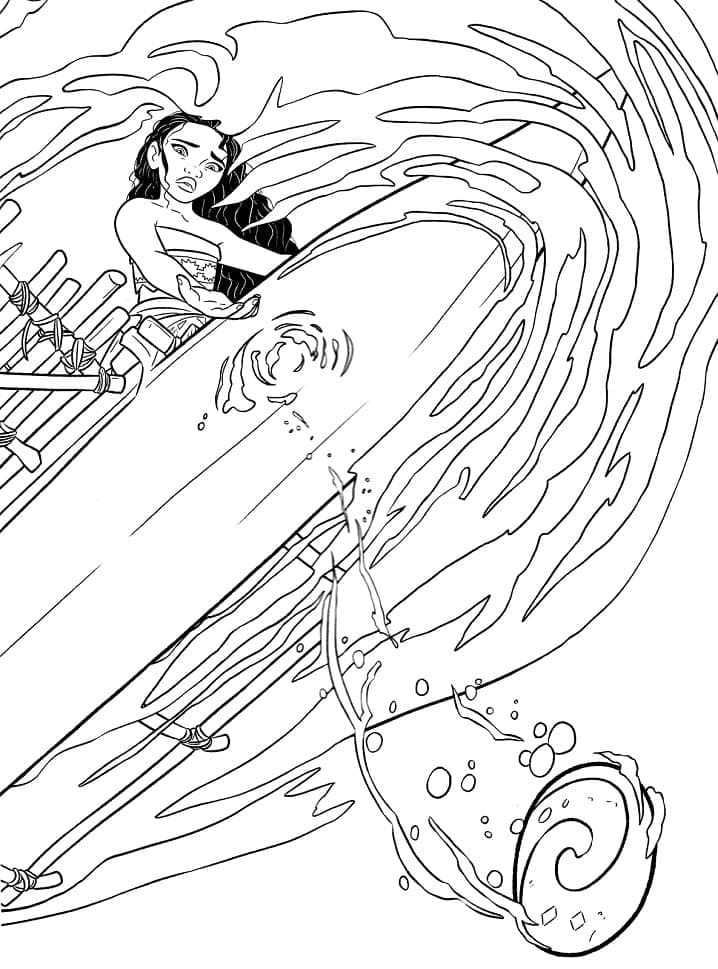 Dibujo gratuito Moana #181341 de la coleccion Películas de Animación para imprimir