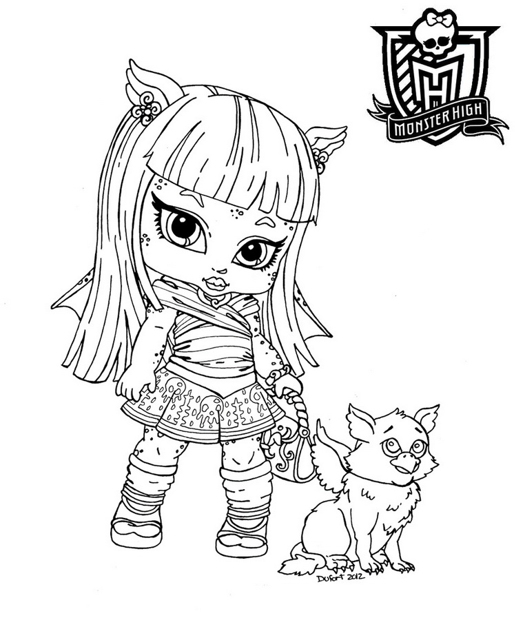 Dibujo para colorear: Monster High (Películas de animación) #24827 - Dibujos para Colorear e Imprimir Gratis