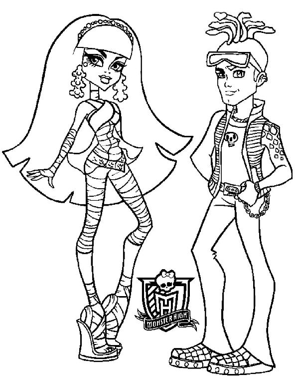 Dibujo para colorear: Monster High (Películas de animación) #24852 - Dibujos para Colorear e Imprimir Gratis